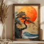 Wallity AI206 Pintura Decorativa Multicolor en MDF con Marco